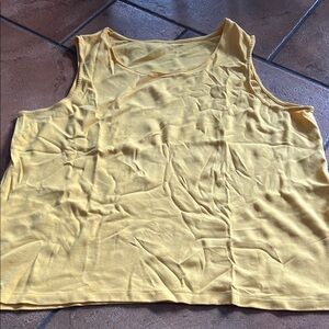 COLDWATER CREEK YELLOW TANK TOP